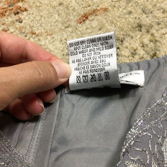 Adrianna Papell Floral Silk 2 Piece Tank Embroidered Beaded Sparkle Jacket 8 - Picture 13 of 15